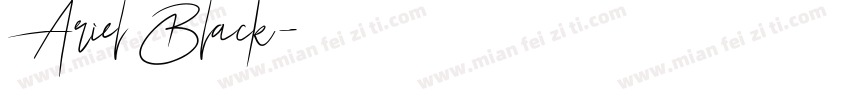 Ariel Black字体转换